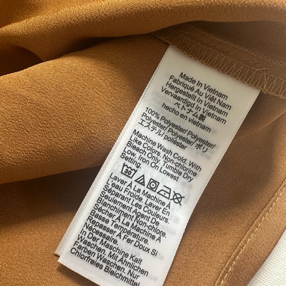 NWT J. Crew Women Brown Winter Garden Top Size Large Bell Sleeve Crew Neck - Picture 7 of 7